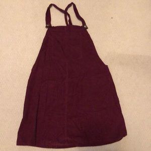 Corduroy overall dress